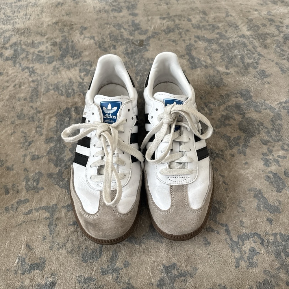 Adidas Samba White and Black Sneakers